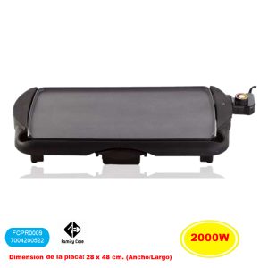 Plancha asar 2000w plano gr 48*26cm fc