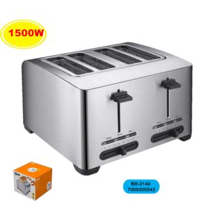 Tostador inox 4 Ranuras 1500w tristar