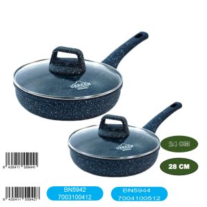 Sarten wok c/taps de 28cm ng piedra vk-348