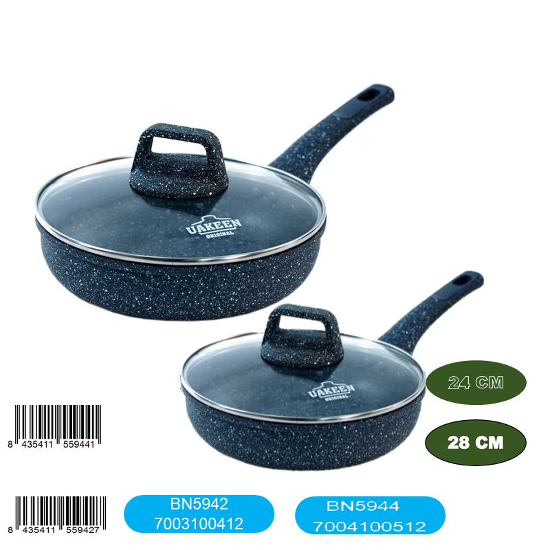 Sarten wok c/taps de 28cm ng piedra vk-348
