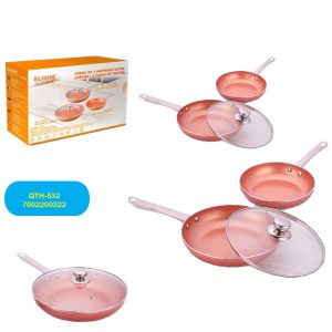 Sarten cobre  juego 28 +2 tapas 5P