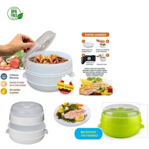 Cocina al vapor olla en micronda