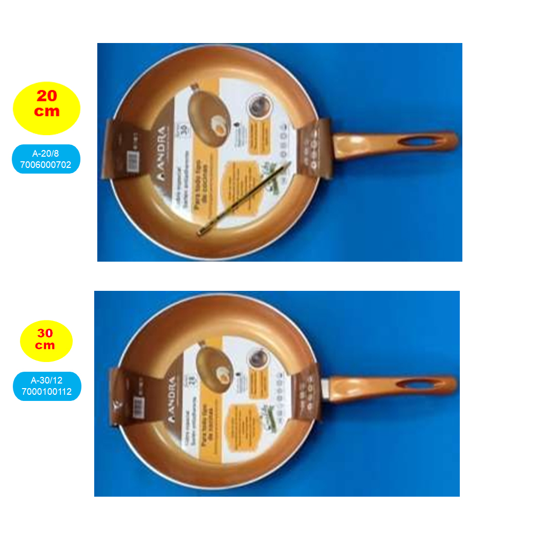 Sartén Duo Cerámica Súper Copper 24Y28cm ANDRA