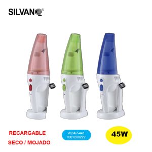 Aspirador recargable mano silvano