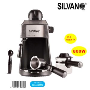 Cafertera expresso presion 4 taza espuma silvano