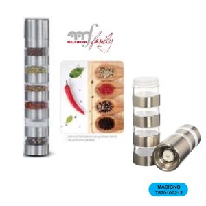 Salero y pimiento molido c/spt metl melc