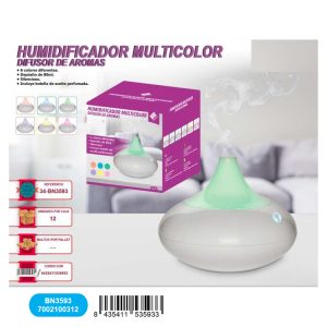 Humidificador c/led c/luz c/aroma