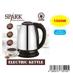 Hervidor agua 1.8lt s/cable inox spark