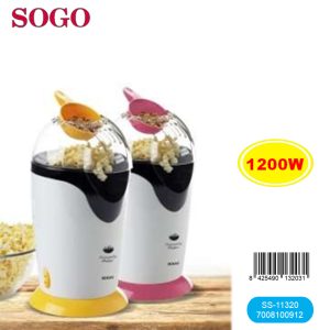 Palomitero vertical c/tapa 1200w Sogo