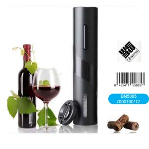 Sacacorchos elec a pila c/cortacapsulas