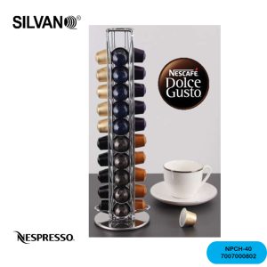 Organizador de cápsulas para cafeteras Nespresso, con capacidad de 40 unidades