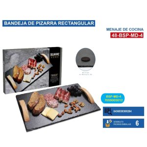 Bandeja de pizarra rectangular 26cm