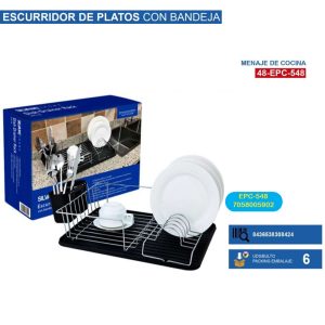 Escurridor de platos c/bandeja silvano